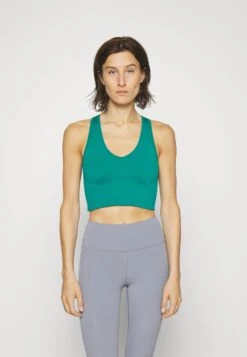Athleta Aurora Seamless Crop Tank - Top - Emerald Green