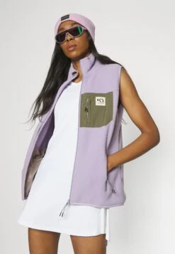 Kari Traa Røthe Vest - Waistcoat - Lilac/Dark Green -Deals Sport Girl Outfit Store 03e07398a8934b908632878c3819261f