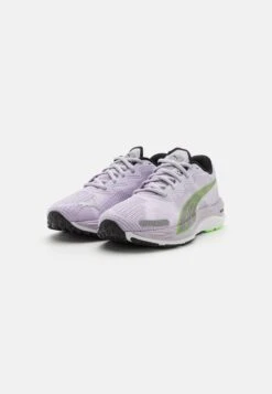 Puma Velocity Nitro 2 Fade - Neutral Running Shoes - Spring Lavender/Black/Fizzy Lime -Deals Sport Girl Outfit Store 03e4754ade9a40a89c37e24bbaece654