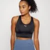Puma Mid Impact All In Long Line Bra - Medium Support Sports Bra - Black -Deals Sport Girl Outfit Store 04b8b130484c4de088bad472360e6f10