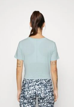 Nike Performance One Luxe - Sports T-Shirt - Ocean Bliss/Silver -Deals Sport Girl Outfit Store 0ba925e983da448390778028561dbbdc