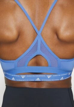 ADIDAS PERFORMANCE Aer Ls S - Light Support Sports Bra - Blue Fusion/White -Deals Sport Girl Outfit Store 0c796cb6af9a421ea88b61234b85cfd9