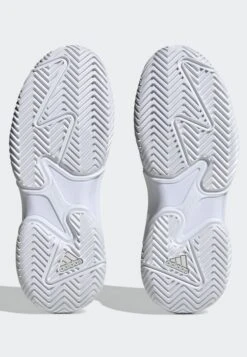 ADIDAS PERFORMANCE Barricade- Clay Court Tennis Shoes - Cloud White Silver Metallic Grey One -Deals Sport Girl Outfit Store 13ed02d4f0e6422a95f4b26b982e67c9