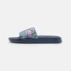 Kappa Pool Slides - Navy/Mint