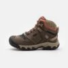 Keen Ridge Flex Mid Wp - Hiking Shoes - Timberwolf/Brick Dust -Deals Sport Girl Outfit Store 1bf9d2e9a0c341deb487a4fd5d193545