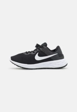 Nike Performance Revolution 6 Flyease - Neutral Running Shoes - Black/White/Dark Smoke Grey/Cool Grey