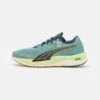 Puma Velocity Nitro 2 Fmile - Neutral Running Shoes - Adriatic/Dark Night/Fresh Pear -Deals Sport Girl Outfit Store 1e57d8a5e78547539660e448401a978b