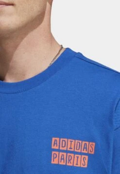 ADIDAS PERFORMANCE Graphic - Print T-Shirt - Royal Blue -Deals Sport Girl Outfit Store 1fadeb167a5d447c9a19776bb6ab7354