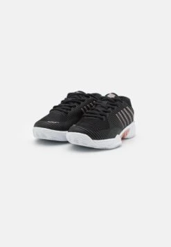 K-Swiss Hypercourt Express 2- Multicourt Tennis Shoes - Black/White/Rose Gold -Deals Sport Girl Outfit Store 27d59fec3d974bec8d971556134782ff