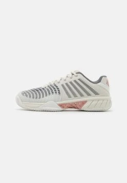 K-Swiss Express Light 3 Hb - Clay Court Tennis Shoes - White/Black/Steel Gray/Rose Gold
