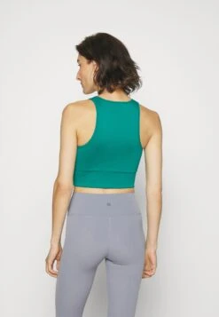 Athleta Aurora Seamless Crop Tank - Top - Emerald Green -Deals Sport Girl Outfit Store 31e3155826ba445aa2c643ee8c9abcc5