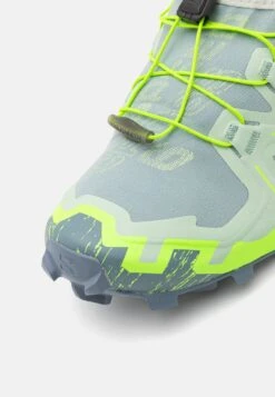 Salomon Speedcross 6 - Trail Running Shoes - Quarry/Green Gecko/Flint Stone -Deals Sport Girl Outfit Store 358b80144e624b10aa0934b5e780e305