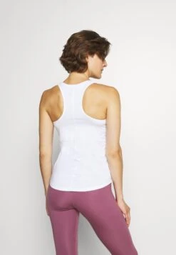 Nike Performance Slim Tank - Top - White -Deals Sport Girl Outfit Store 35af774ab67a46cbb4cd96b642369954