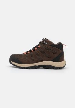 Columbia Redmond Iii Mid Waterproof - Hiking Shoes - Cordovan/Dark Coral