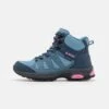 Hi-Tec Raven Mid Wp - Hiking Shoes - Light Smoke/Light Navy/Pink -Deals Sport Girl Outfit Store 4404ca8817204e679e5a66f26deb6fcd