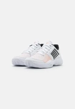 K-Swiss Court Express Hb - Clay Court Tennis Shoes - White/Black/Rosegold -Deals Sport Girl Outfit Store 44915dfd55564b0b929cd09665f2176f
