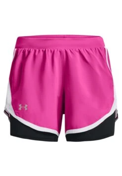 Under Armour FlyBy- Sports Shorts - Rebel Pink / White / Reflective -Deals Sport Girl Outfit Store 45edff8b890f44a894a569aab3fc0c2d