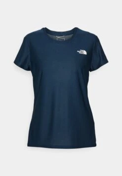 The North Face Reaxion Crew - Basic T-Shirt - Shady Blue Heather -Deals Sport Girl Outfit Store 46342ee5a3314f8eb0700fe9701f3979