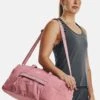 Under Armour Favorite Duffle - Sports Bag - Pink Elixir -Deals Sport Girl Outfit Store 49bc86607f3645f7be33fafc7bcb3ea0
