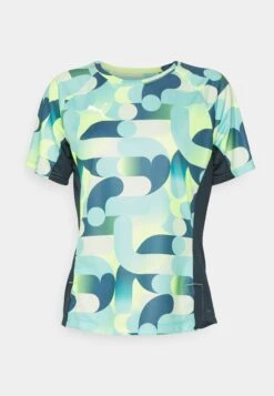 Puma Individual Blaze- Sports T-Shirt - Electric Peppermint/Dark Night -Deals Sport Girl Outfit Store 4be5103388f2489d916af2d6a23f5a08