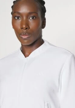 Adidas Golf Womens Knit Bomber Jacket - Zip-Up Sweatshirt - White 13 Adidas Golf Womens Knit Bomber Jacket - Zip-Up Sweatshirt - White -Deals Sport Girl Outfit Store 4f2778c4bf4a4e57a33cee7f497aaf47