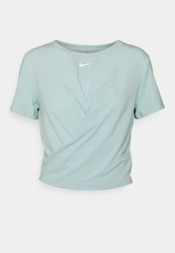 Nike Performance One Luxe - Sports T-Shirt - Ocean Bliss/Silver -Deals Sport Girl Outfit Store 50888b486cb64965b6e1064ab12bb0bc