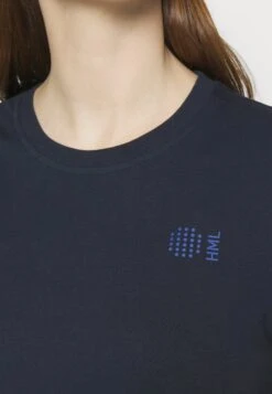 Hummel Hmlcourt- Print T-Shirt - Blau -Deals Sport Girl Outfit Store 509b4305d4154e7589c5c93449c25c54