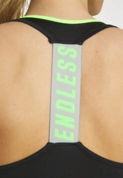 Endless Camiseta Iconic Tight - Top - Black/Green -Deals Sport Girl Outfit Store 59684ed1800246a9beaf425a765a9e0d