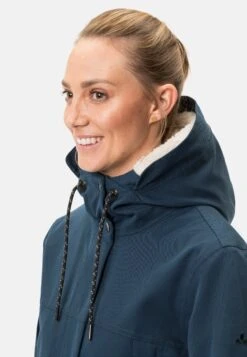 VAUDE Women Manukau Parka - Parka - Dark Sea -Deals Sport Girl Outfit Store 5991efb2416d4a0eb3cd60d4b0f91d47