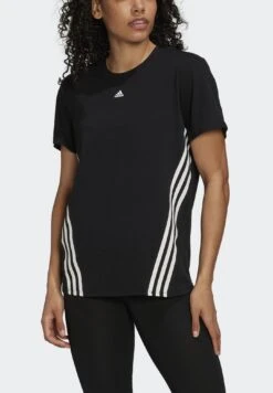 ADIDAS PERFORMANCE Wtr Icns 3S- Print T-Shirt - Black/White -Deals Sport Girl Outfit Store 59fbbea2e0e6401f9075f4a9810ba361