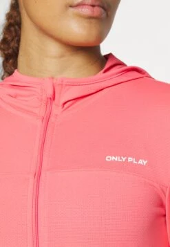Only Play Onpmila Zip Hood Train - Zip-Up Sweatshirt - Sun Kissed Coral -Deals Sport Girl Outfit Store 5ee41e2db77a49ceba096e101fdc17d2