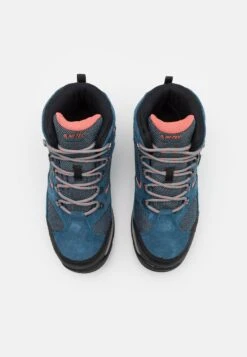 Hi-Tec Storm Wp Womens - Hiking Shoes - Blue/Light Blue/Coral -Deals Sport Girl Outfit Store 653d6f8265a34f9d9896c05b0e1dfb8d