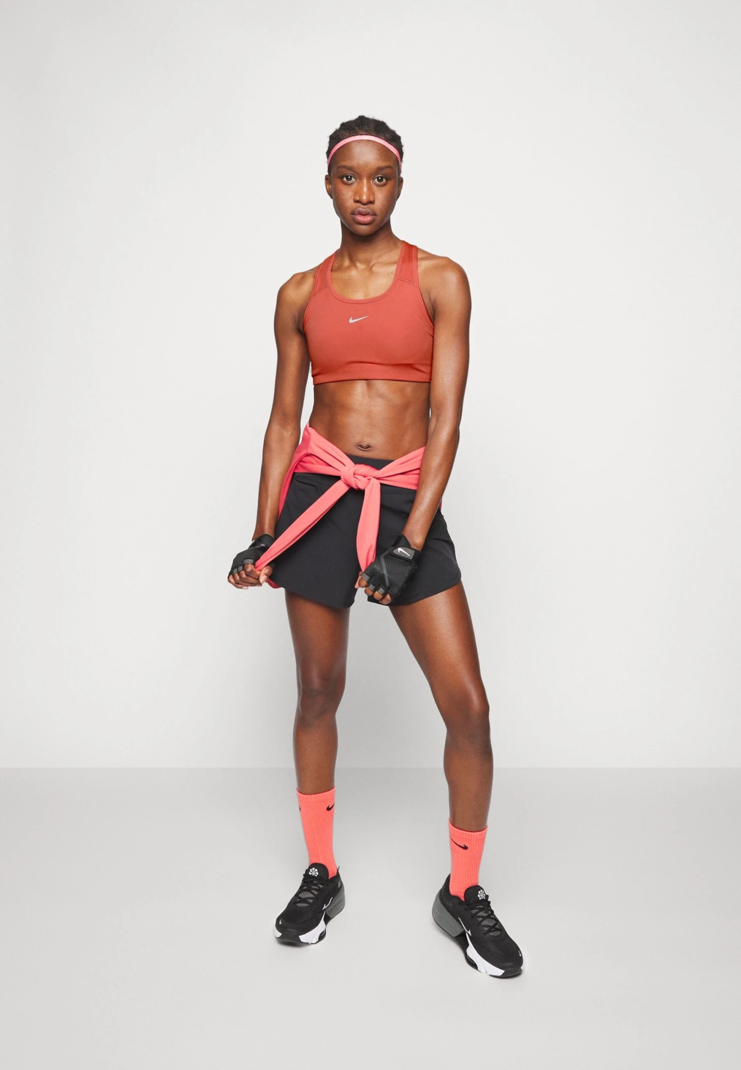 Nike Performance Bra - Medium Support Sports Bra - Adobe/White 8 Nike Performance Bra - Medium Support Sports Bra - Adobe/White - Image 6