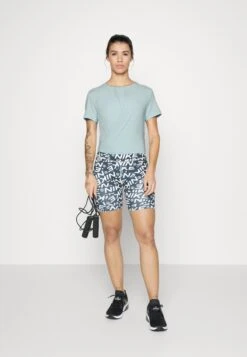 Nike Performance One Luxe - Sports T-Shirt - Ocean Bliss/Silver -Deals Sport Girl Outfit Store 6e07bd0328a74c63b7016619c41abe37