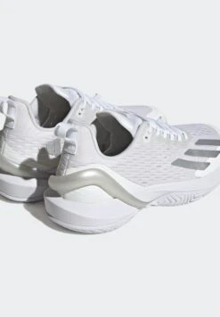 ADIDAS PERFORMANCE Adizero Cybersonic - Training Shoe - Cloud White /Silver Metallic/Grey One -Deals Sport Girl Outfit Store 6e47c4ffcb4a4f6287359eef21460d54