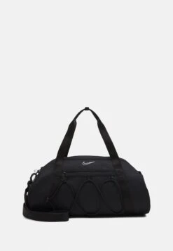 Nike Performance One Club Bag - Sports Bag - Black/Black/White -Deals Sport Girl Outfit Store 709e79fb3ecd4ad1afeab85122280a25