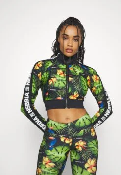 NEBBIA High Energy Cropped Jacket - Training Jacket - Green