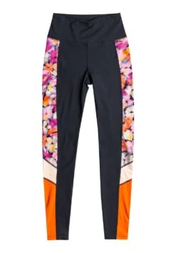 Roxy Heart Into It Colorblock - Leggings - Anthracite -Deals Sport Girl Outfit Store 75c9175ef8b24595ab6926be84a56058