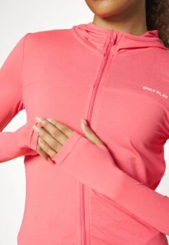Only Play Onpmila Zip Hood Train - Zip-Up Sweatshirt - Sun Kissed Coral -Deals Sport Girl Outfit Store 765c7c0be4d741659e3b6cc98c20d126