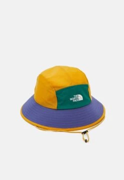 The North Face Run Bucket Unisex - Hat - Forest Fern/Cave Blue/Citrine Yellow