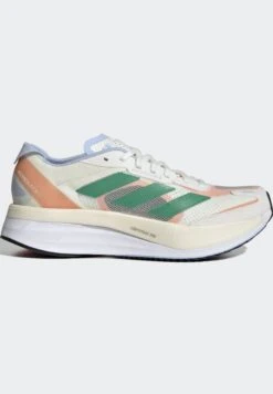 ADIDAS PERFORMANCE Adizero Boston 11 W - Competition Running Shoes - White Tint Court Green Coral Fusion -Deals Sport Girl Outfit Store 7729a16ca8284049a5bd60663ff3573d