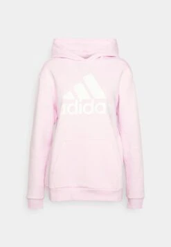 Adidas Sportswear Essentials Logo BoyfriendHoodie - Hoodie - Clear Pink/White -Deals Sport Girl Outfit Store 7a683536f16a4cdc8217f1e583c8ebf4