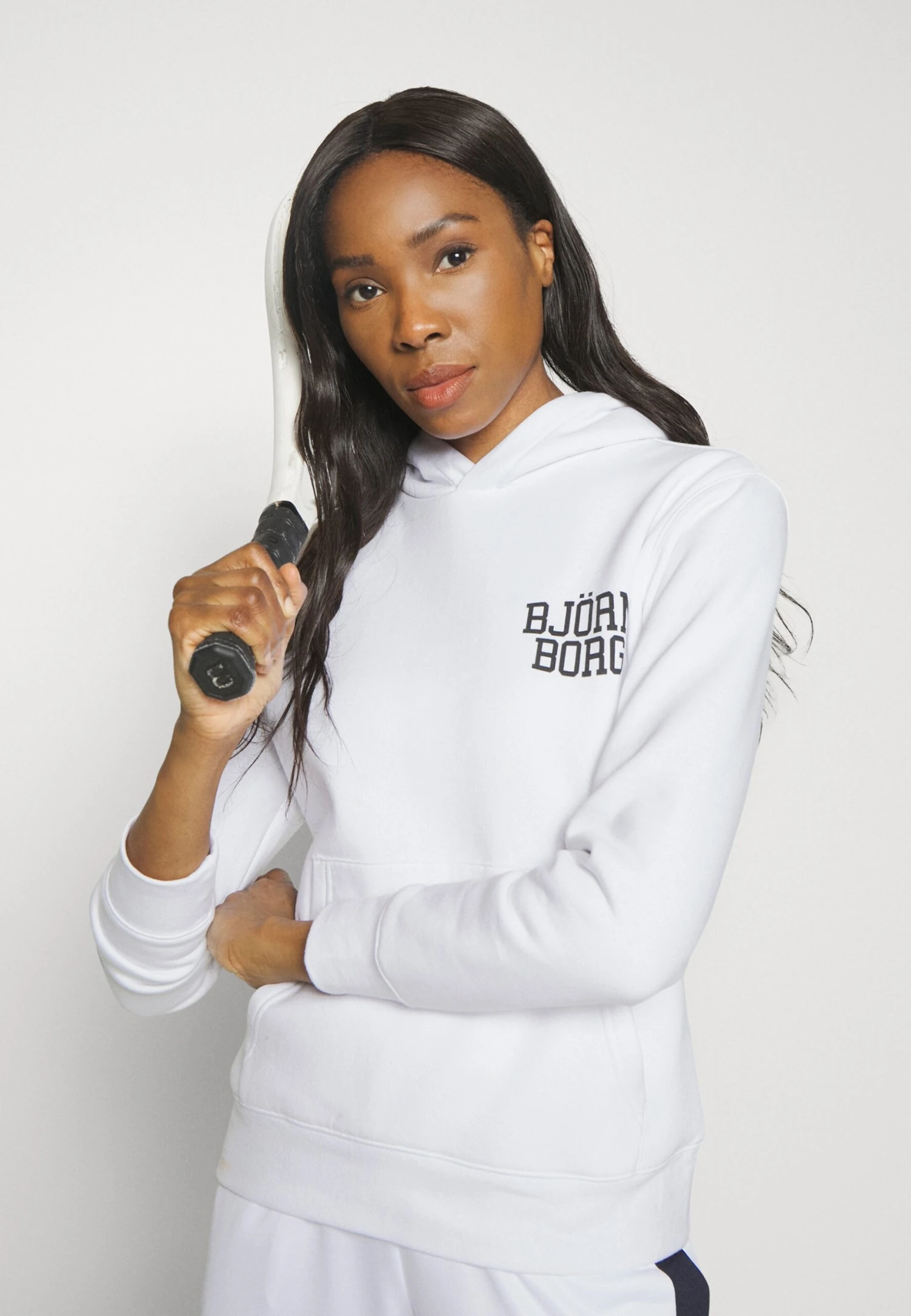 BJØRN BORG Essential Hoodie - Hoodie - Brilliant White 6 BJØRN BORG Essential Hoodie - Hoodie - Brilliant White - Image 4