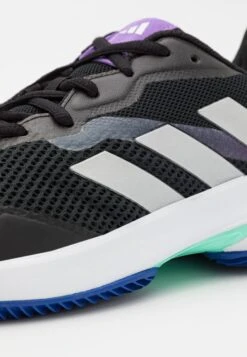 ADIDAS PERFORMANCE Courtjam Control Clay - Clay Court Tennis Shoes - Core Black/Silver Metallic/Pulse Mint -Deals Sport Girl Outfit Store 7fdff4bc20904e039adf104f4d73afae