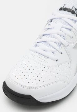 Diadora Smash 6 - Multicourt Tennis Shoes - White/Silver/Black -Deals Sport Girl Outfit Store 83264b20a846401b9304ef6608a69ae2