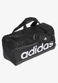 ADIDAS PERFORMANCE Linear Duffel S - Sports Bag - Black White -Deals Sport Girl Outfit Store 86e1b045333e47c29b81955c8ce675cd