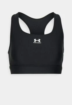 Under Armour Sport Hg Padless - Medium Support Sports Bra - Black/White -Deals Sport Girl Outfit Store 8b7864b0d60f488eb4d0e09626f8c6d5