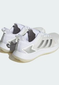 ADIDAS PERFORMANCE Defiant Speed W Clay - Clay Court Tennis Shoes - Ftwr White/Silver Met./Grey One -Deals Sport Girl Outfit Store 8c03c9c3b1cc48ecab422432a01ff9c4