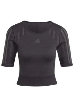 ADIDAS PERFORMANCE Sml T - Sports T-Shirt - Black/Grey Six -Deals Sport Girl Outfit Store 8c9fc963f61140519ea20dba370c723d
