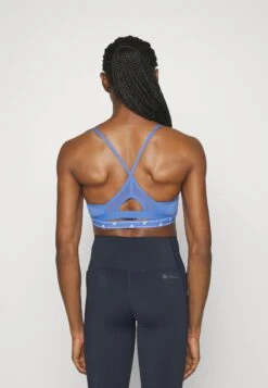 ADIDAS PERFORMANCE Aer Ls S - Light Support Sports Bra - Blue Fusion/White -Deals Sport Girl Outfit Store 8d5a26c05e2d42f7a33e39fbf712b593